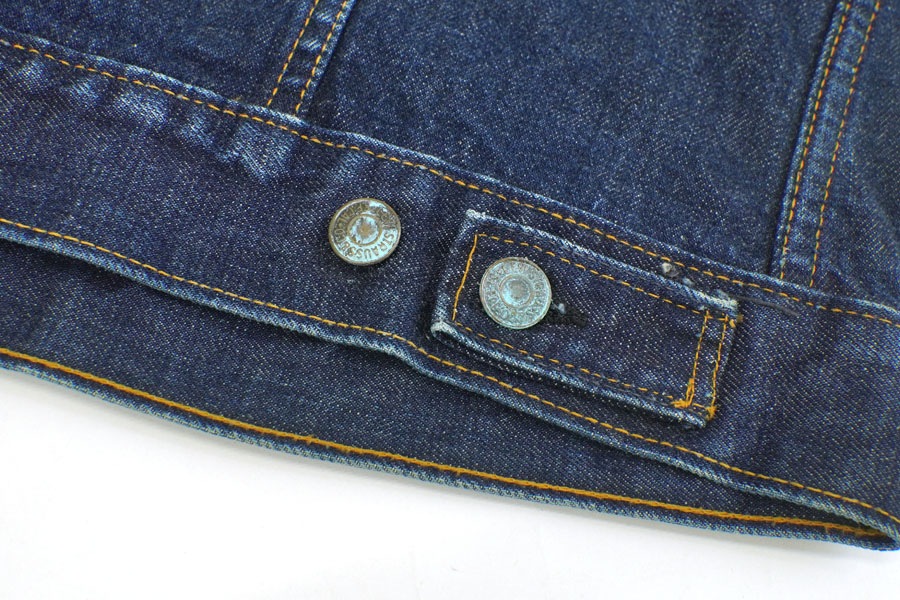 70's Levi's 71205 スモールe ロング丈 デニムジャケット 濃紺 表記(46