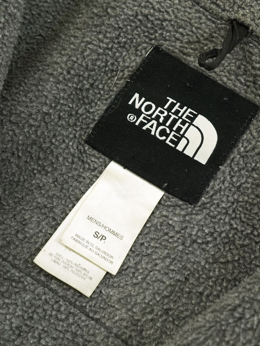 THE NORTH FACE ''DENALI'' フリースジャケット チャコールグレー×ブラック 表記(S/P)