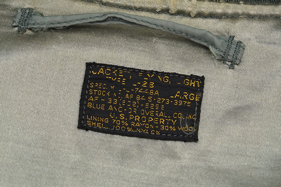 50's U.S. AIR FORCE L-2B MIL-J-7448A フライトジャケット 表記(LARGE