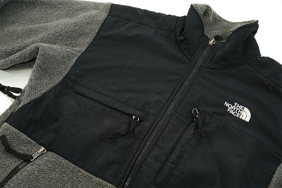 THE NORTH FACE ''DENALI'' フリースジャケット チャコールグレー×ブラック 表記(S/P)