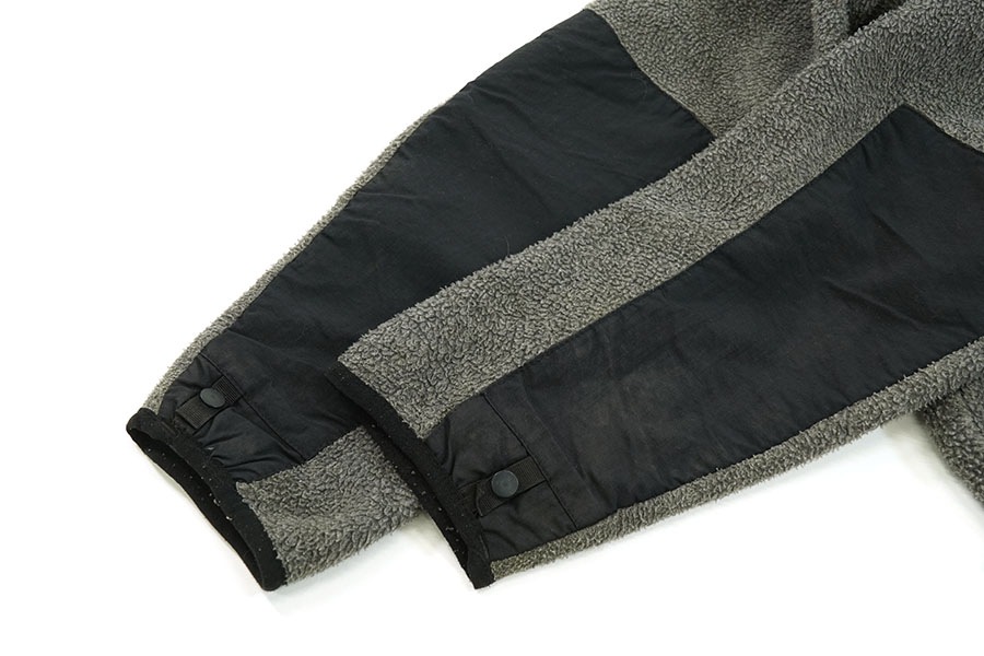THE NORTH FACE ''DENALI'' フリースジャケット チャコールグレー×ブラック 表記(S/P)