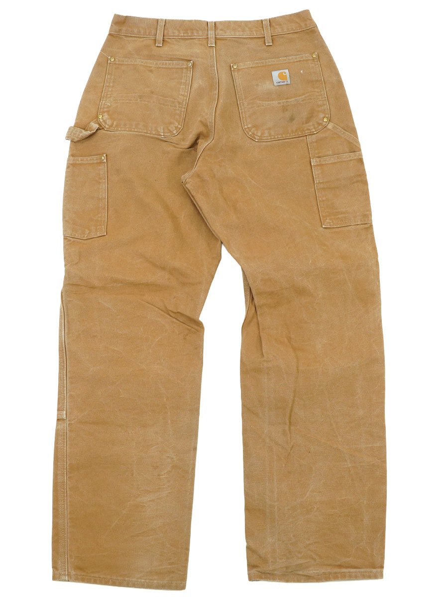 カーハート ダブルニー ダックペインターパンツ ブラウン 表記(34x32