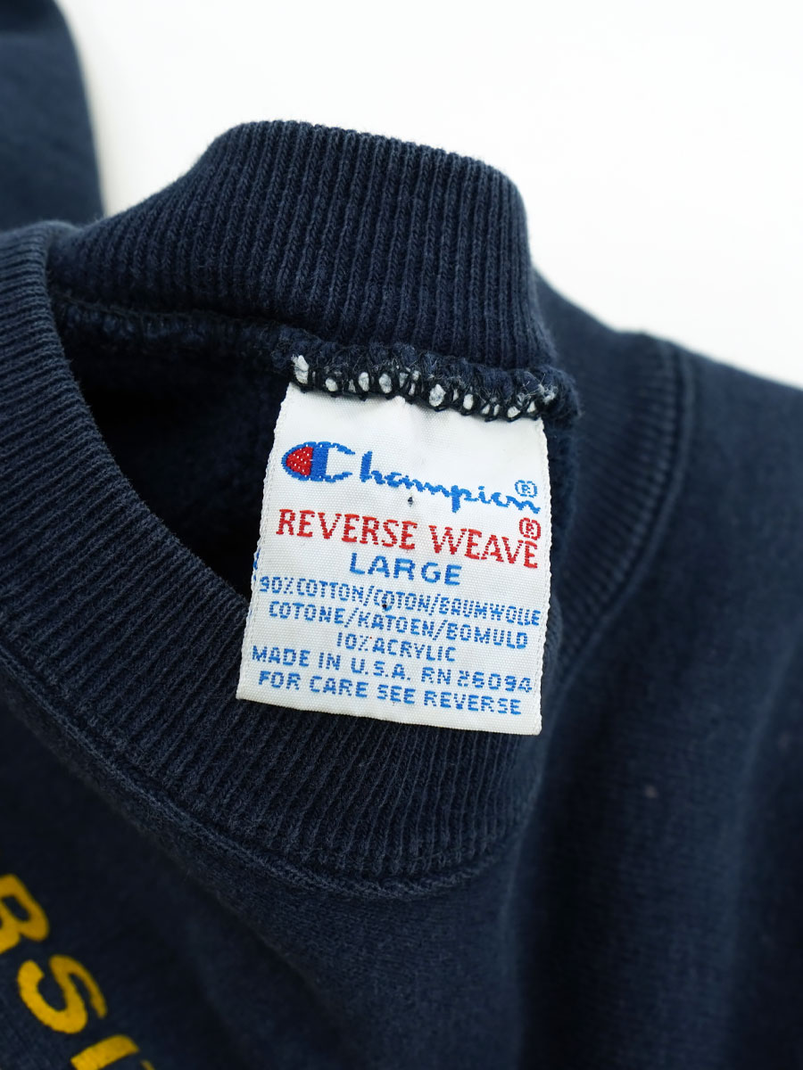 90'S CHAMPION REVERSE WEAVE CRUE ''DELAWARE'' (SIZE. LARGE) MADE