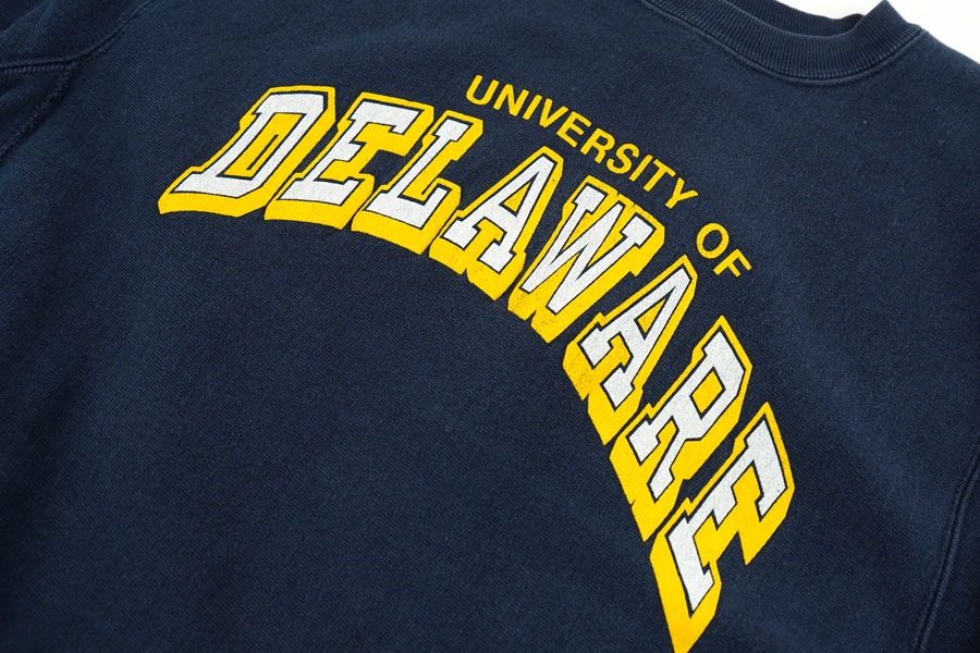 90'S CHAMPION REVERSE WEAVE CRUE ''DELAWARE'' (SIZE. LARGE) MADE
