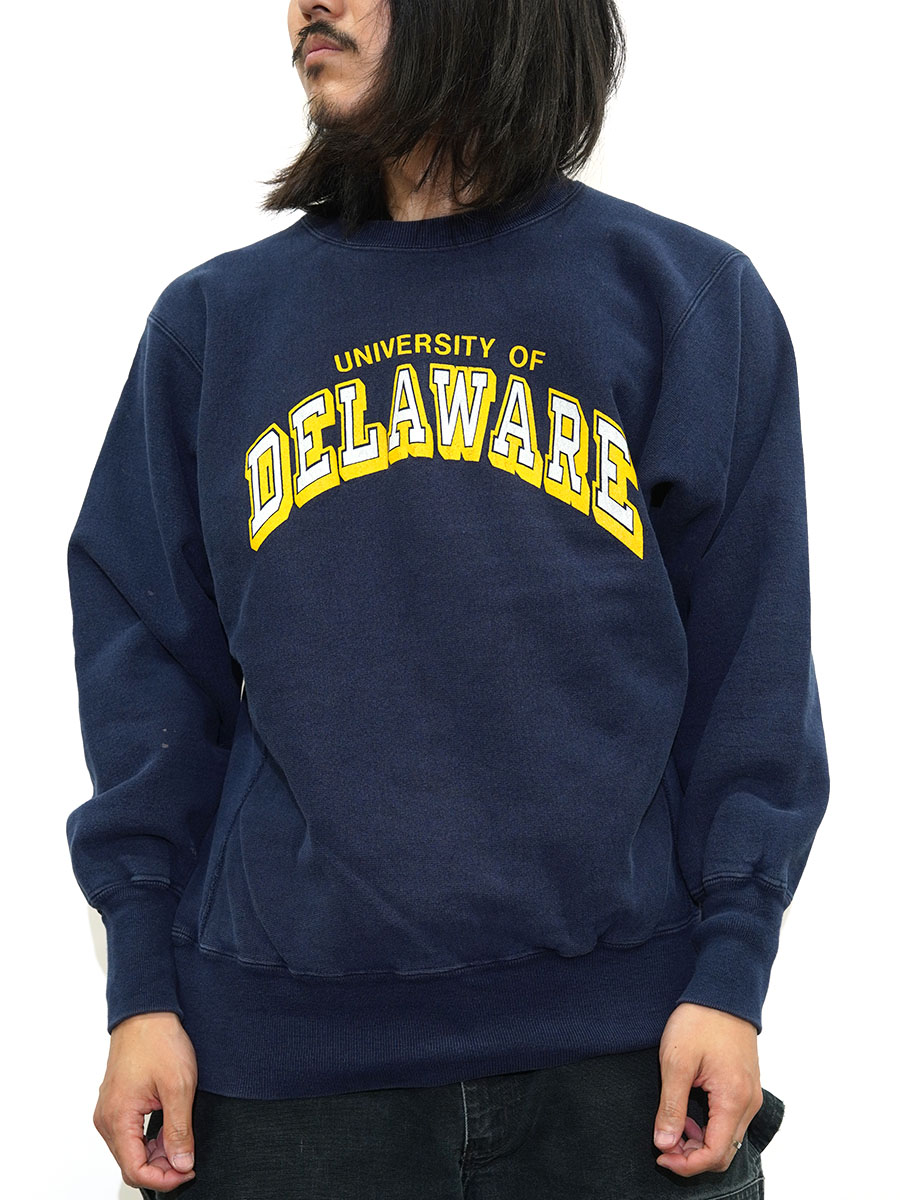 90'S CHAMPION REVERSE WEAVE CRUE ''DELAWARE'' (SIZE. LARGE) MADE
