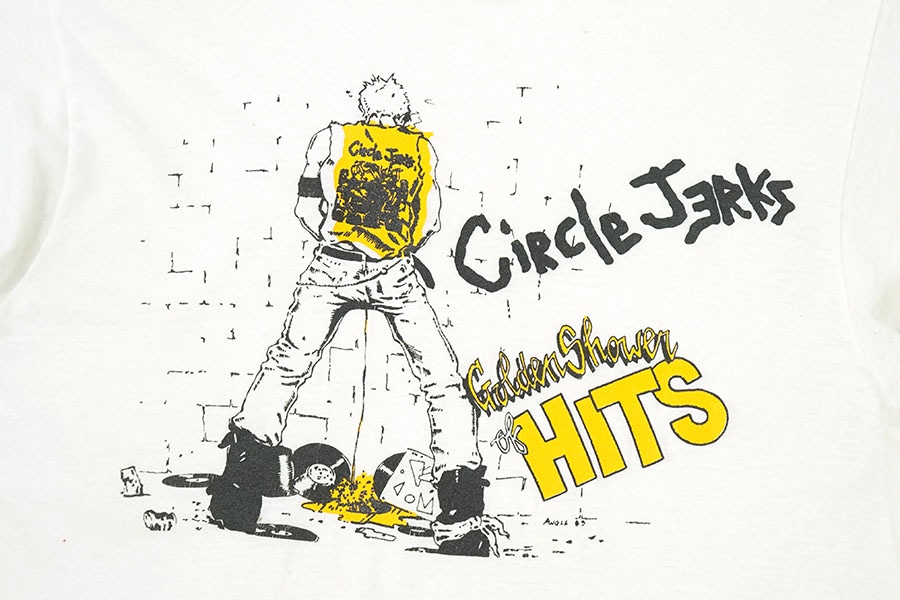 80's FRUIT OF THE LOOM ''Circle Jerks/Golden Shower Of HITS'' T