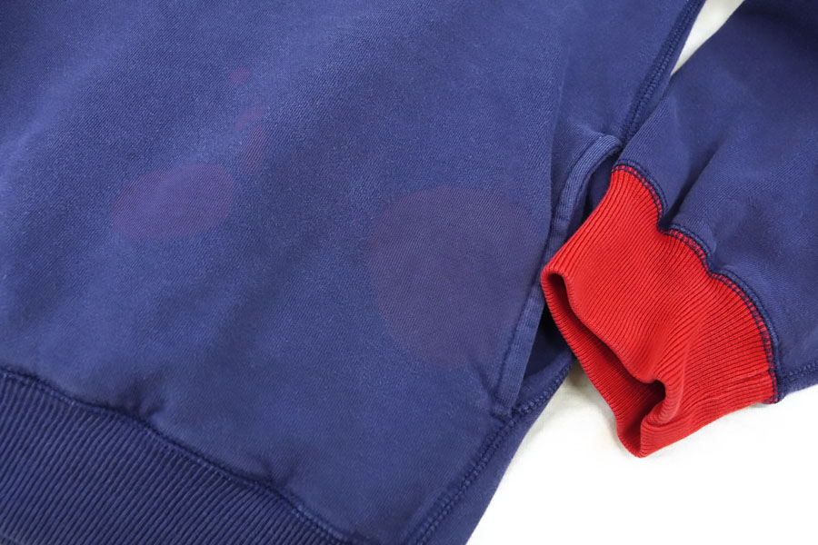 90's ラルフローレン 襟付き H/Z 2トーン 胸ポケスウェット 表記(M