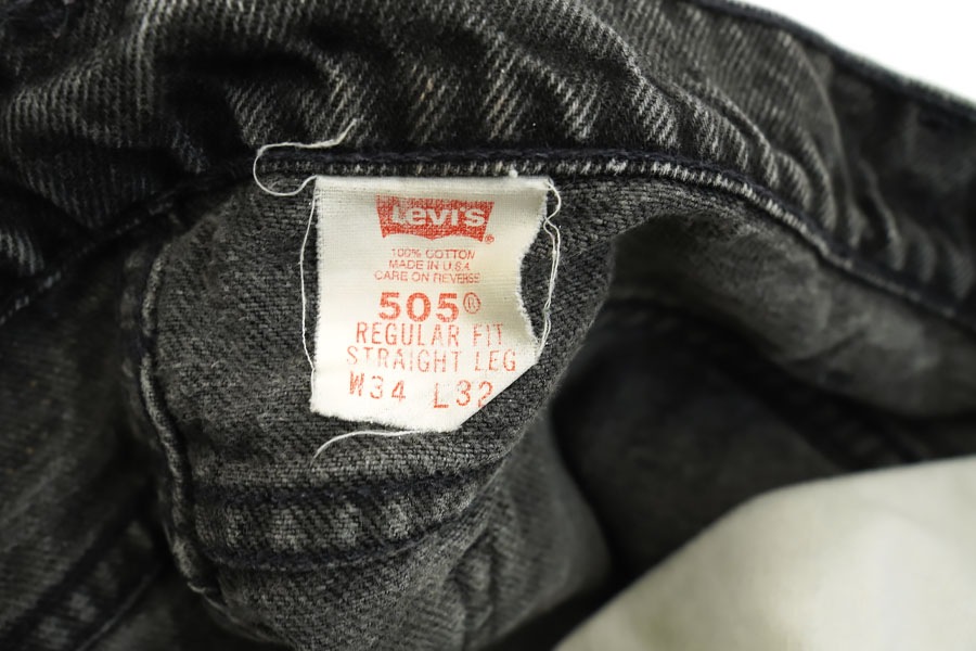90's Levi's 505 ブラック デニムパンツ 表記(34x32) USA製 | NEW ITEM