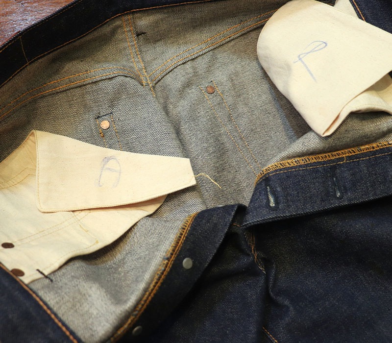1950s LEVIS 501XX LEATHER , NO WASH , W35 L32