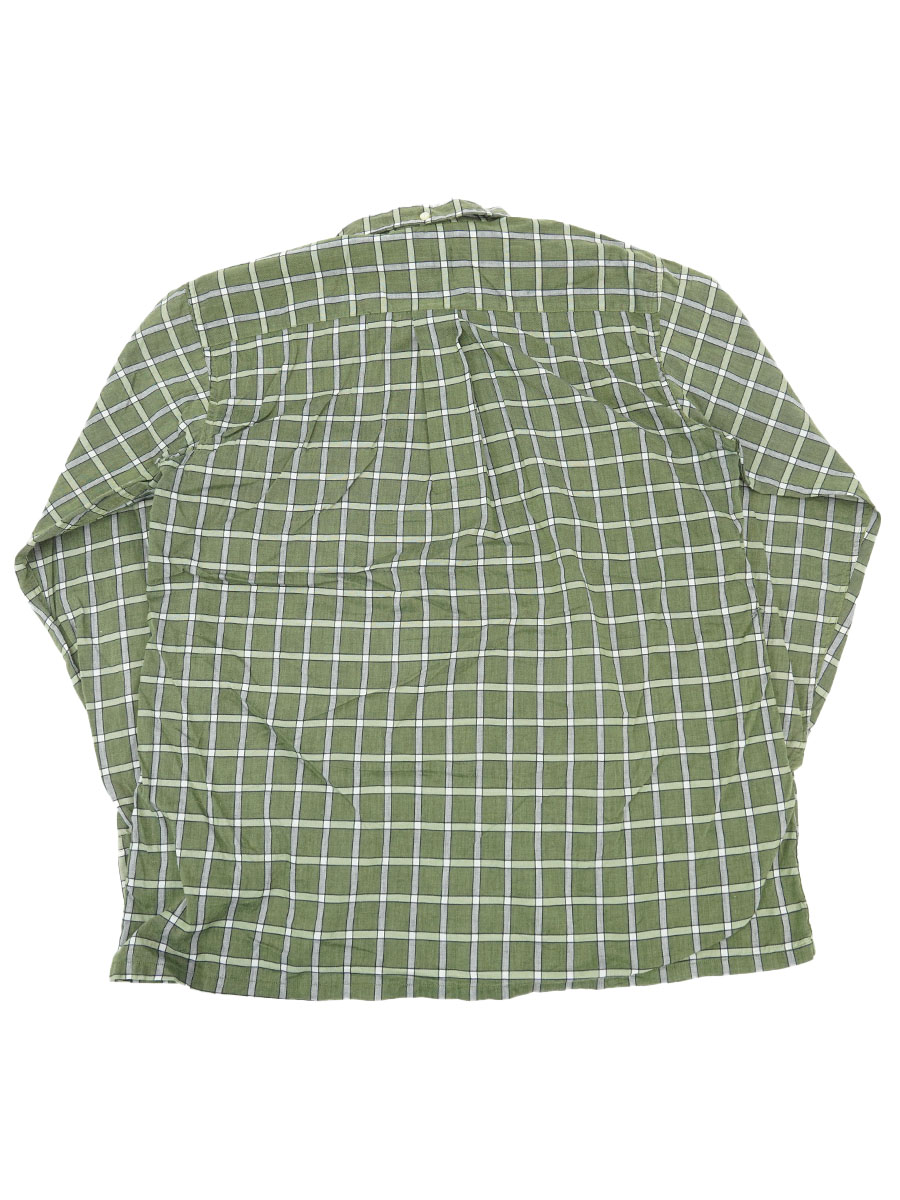 60's DONEGAL 好配色チェック 3点留め L/S ループカラーシャツ 表記(M