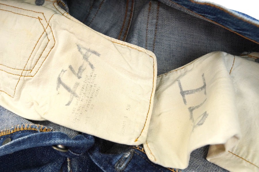60s levi's 501 BIGE ビッグE 鬼ヒゲハチノス 60's Levi's 501 BIG-E ヒゲ落ち デニムパンツ 表記(29x32