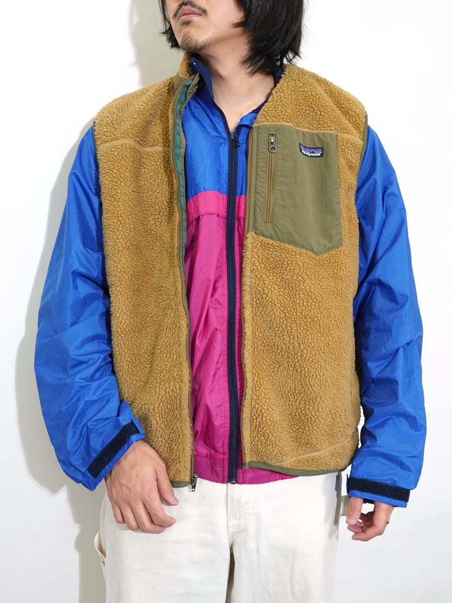 11 パタゴニア レトロXベスト ヴィンテージゴールド 表記(L) | NEW