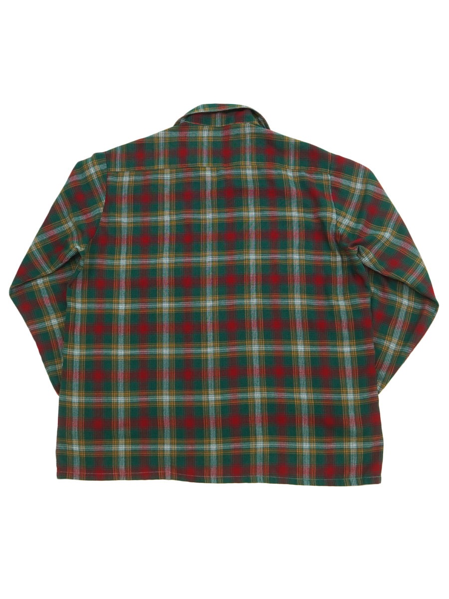 70's Sears KINGS ROAD ループカラー 好配色チェック ロングスリーブシャツ 表記(L)