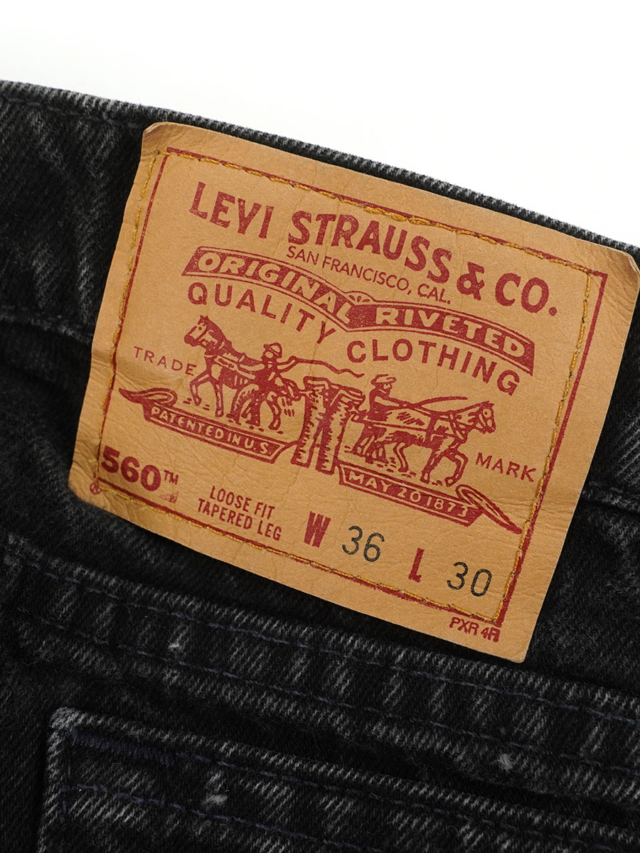90's Levi's 560 ブラック デニムパンツ 表記(36x30) USA製