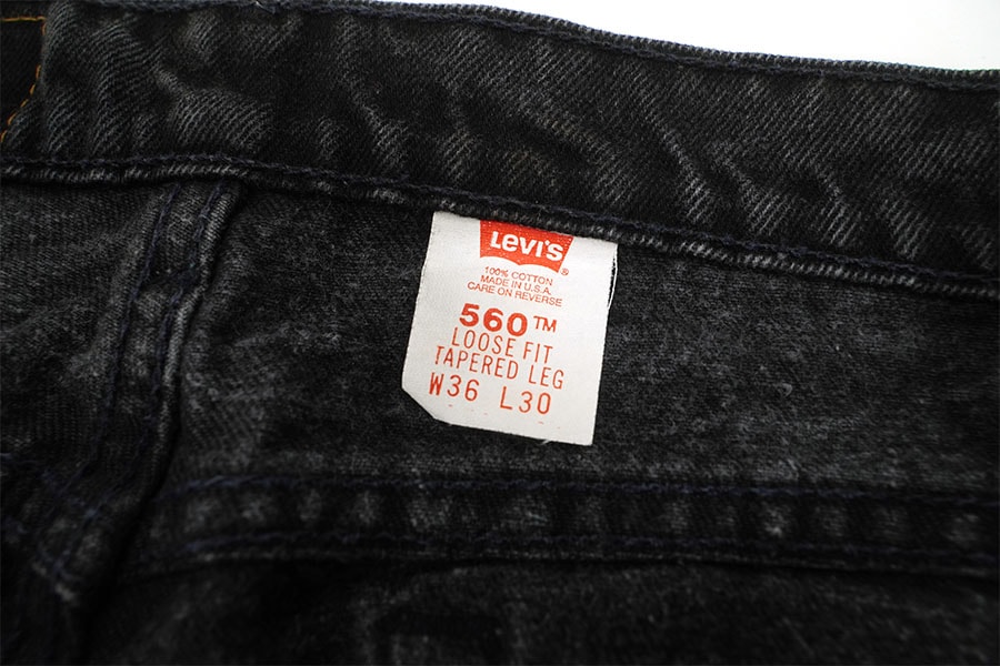 90's Levi's 560 ブラック デニムパンツ 表記(36x30) USA製