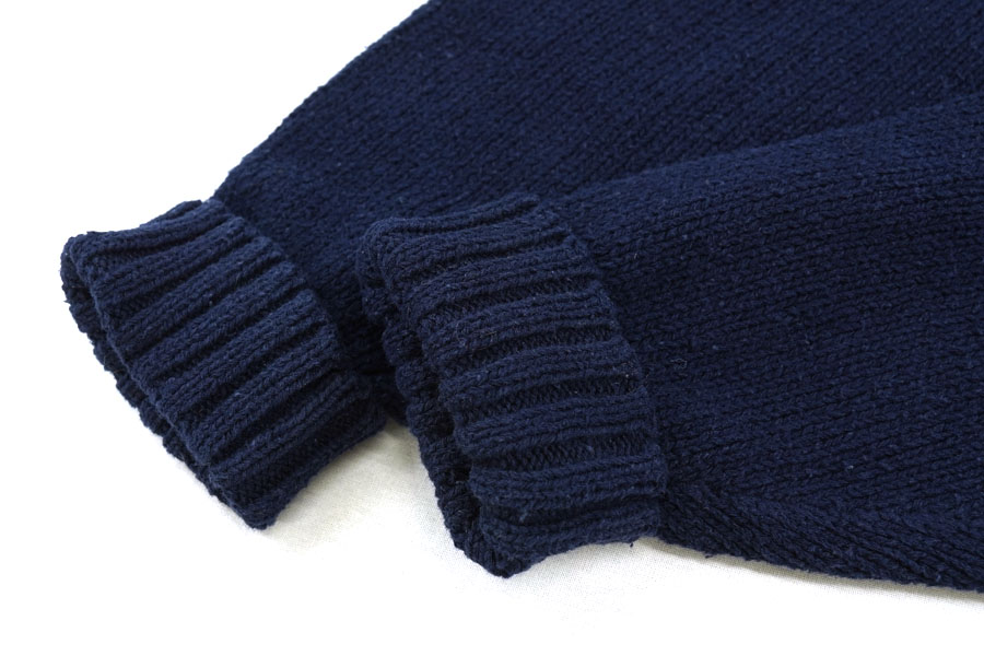 90s POLO SPORT Logo Cotton Knit 紺 M ポロスポーツ コットン