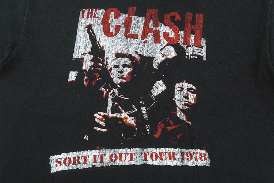 00's Hanes THE CLASH ''SORT IT OUT TOUR 1978'' Tシャツ ブラック