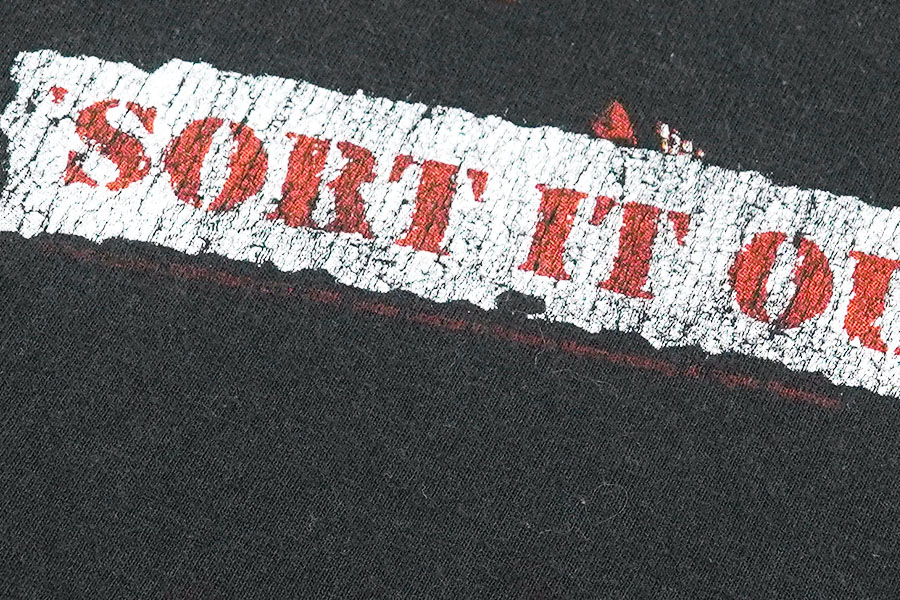 00's Hanes THE CLASH ''SORT IT OUT TOUR 1978'' Tシャツ ブラック