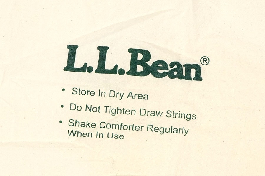 L.L.BEAN コットンバッグ アイボリー (70cm x 70cm位)