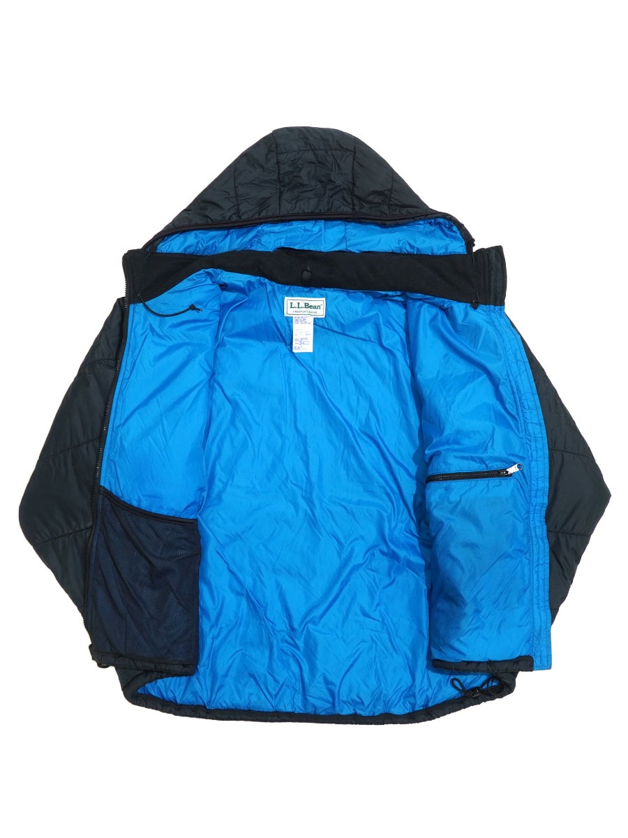 LL.Bean ブルージャケット L 90's L.L.Bean ''ALL CONDITIONS'' PRIMALOFTジャケット ブラック 表記