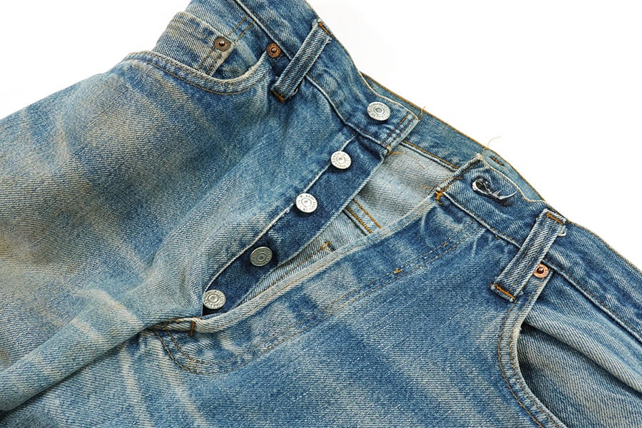 ス*ピ様 80s W31 501 赤耳 USA製 ヒゲ落ち デニム 内股シングル 80's Levi's 501 赤耳 デニムパンツ ヒゲ落ち 実寸(34.5x29.5位