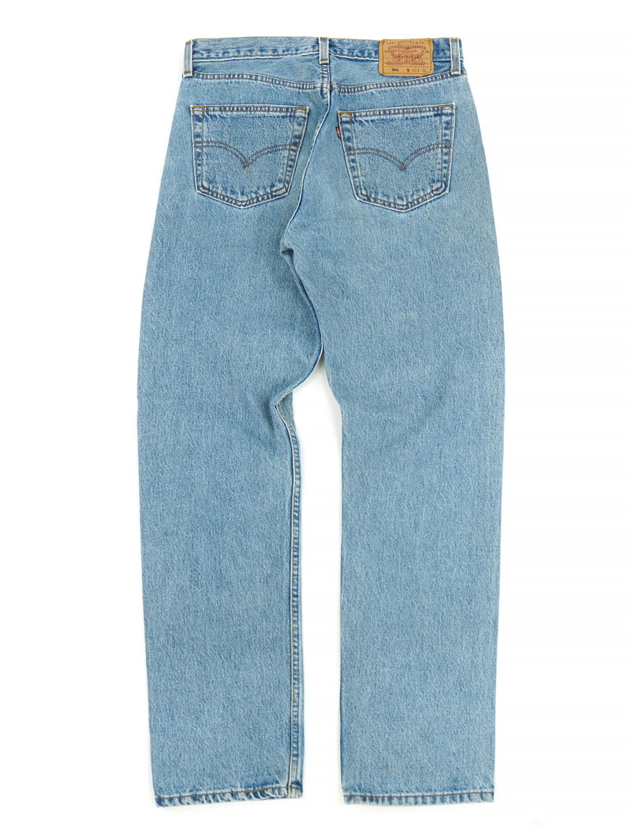 90'S LEVI'S 501 BLUE JEANS FOR WOMEN (SIZE. W33 L32) MADE IN USA