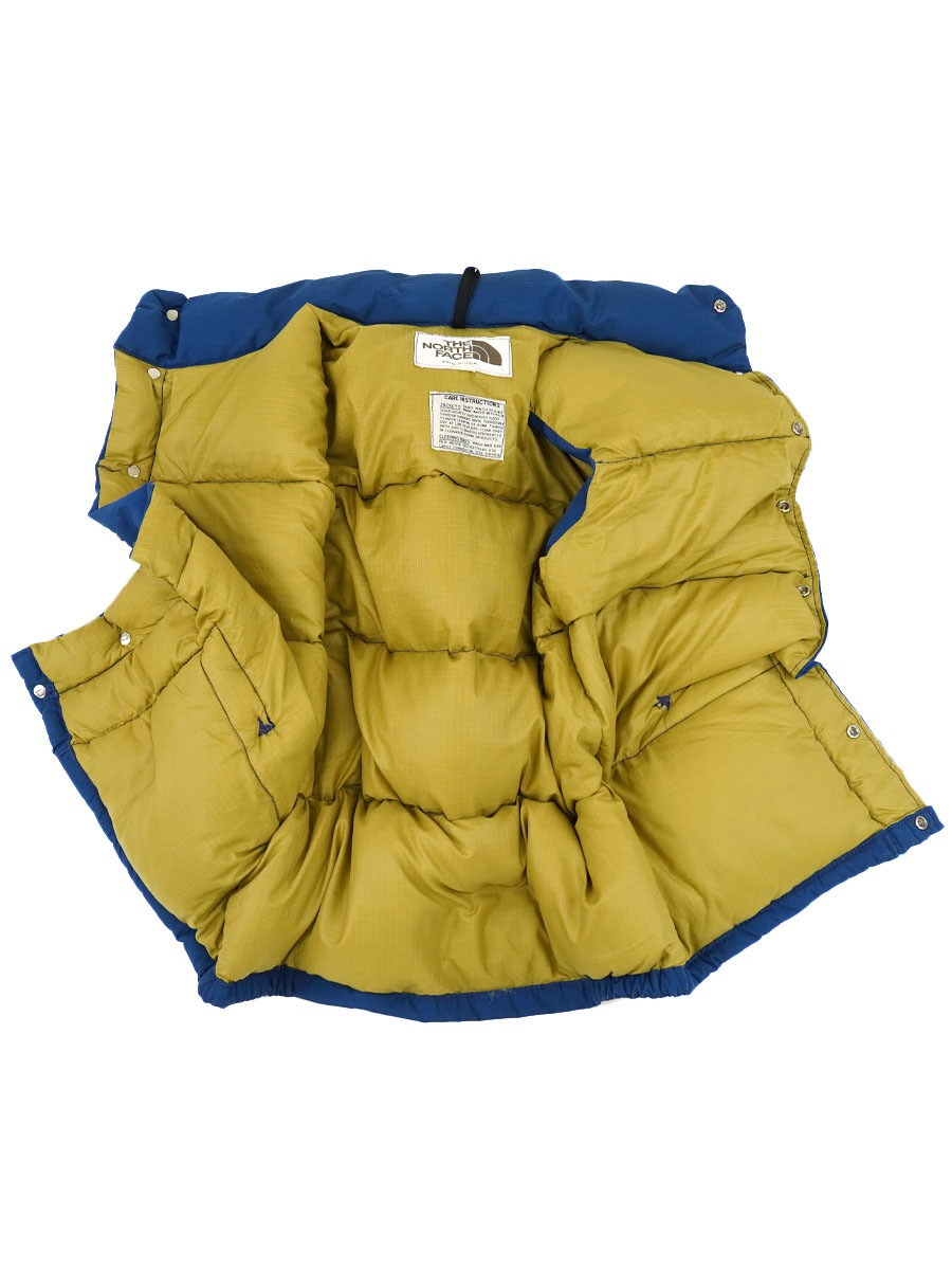 THE NORTH FACE 茶タグ　ブルー　ダウンベスト M The North Face Down Vest / 茶タグ ノースフェイス ダウン ベスト
