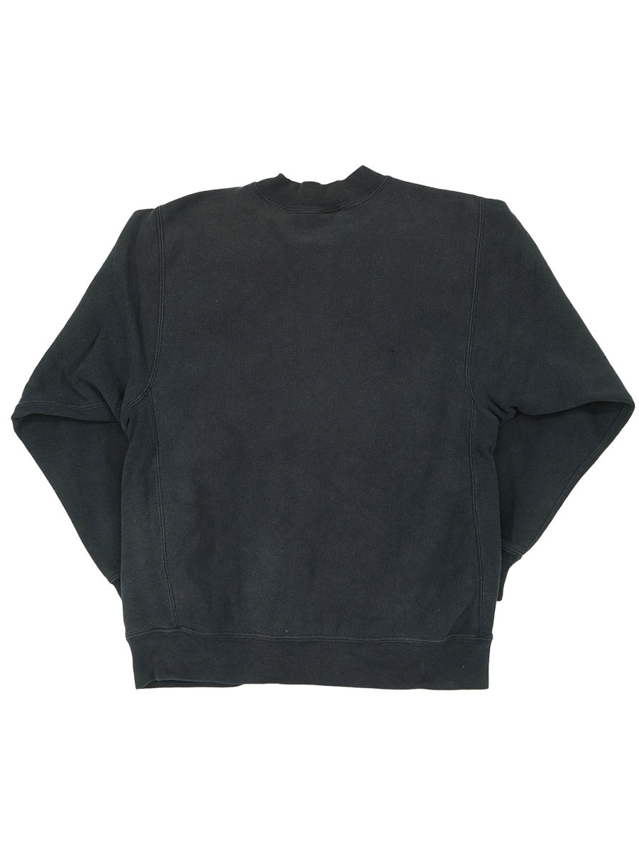 90'S CHAMPION REVERSE WEAVE FULL SNAP SWEAT CARDIGAN PLAIN BLACK