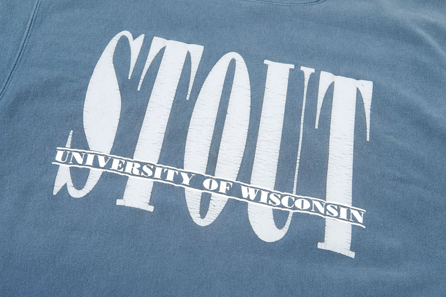 90's 刺繍タグ チャンピオンRW ''STOUT UNIVERSITY OF WISCONSIN
