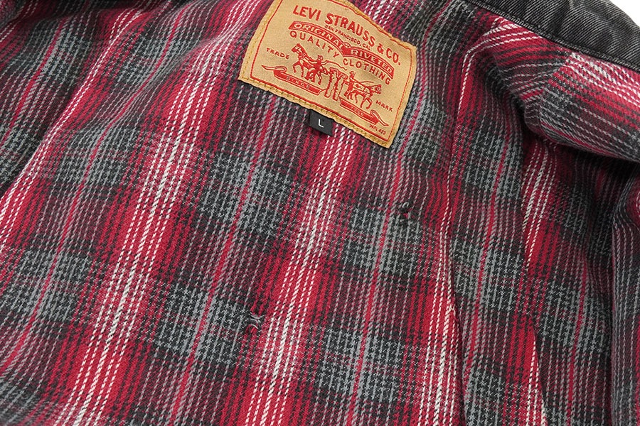 90's Levi's 70699 チェックネルライナー ブラックデニム