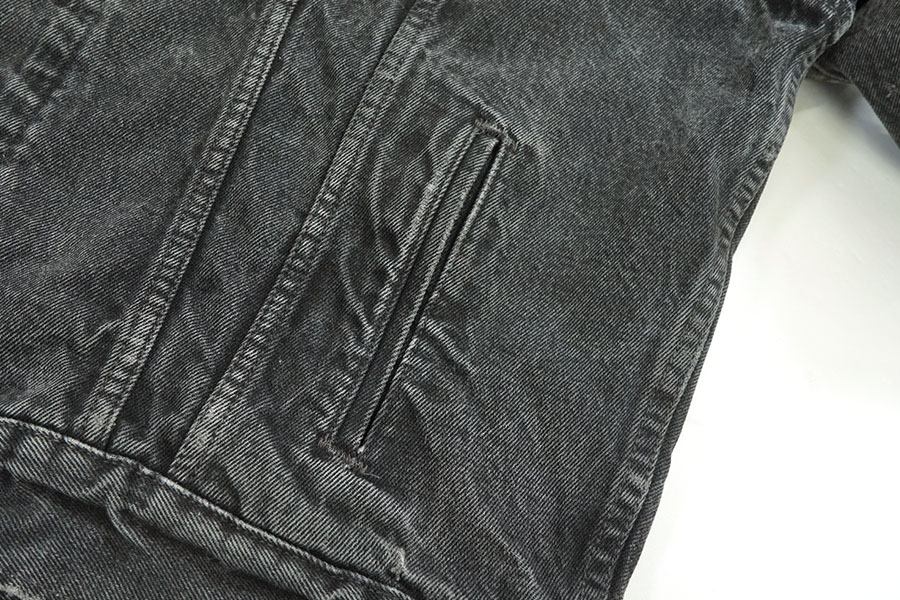 90's Levi's 70699 チェックネルライナー ブラックデニムジャケット