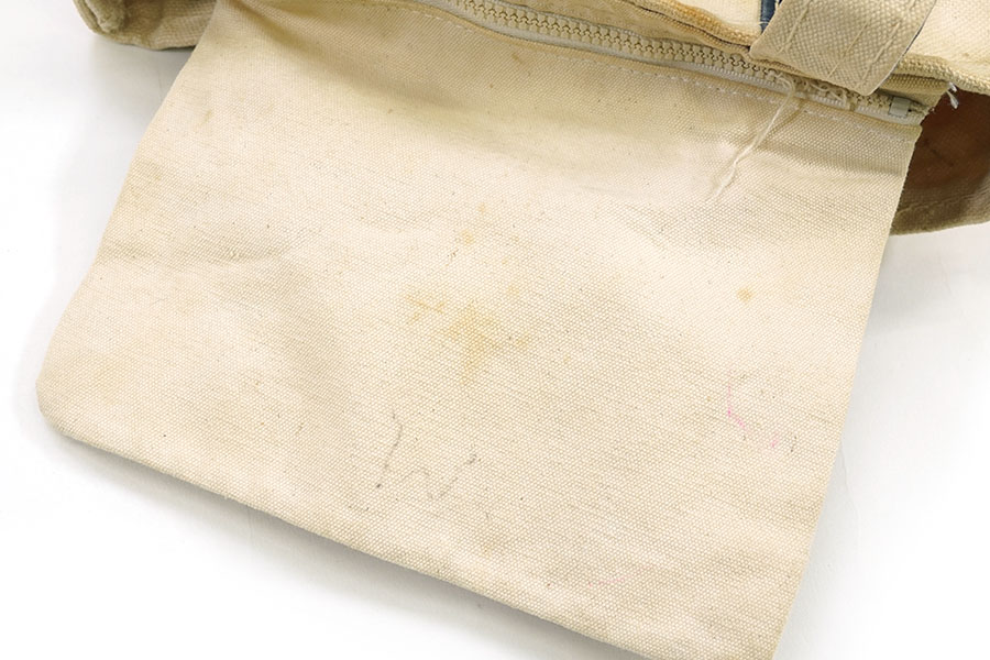 70's L.L.Bean BOAT AND TOTE 生成りx紺 ポケット付き