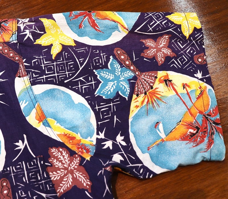 1950s COTTON HAWAIIAN , Size L