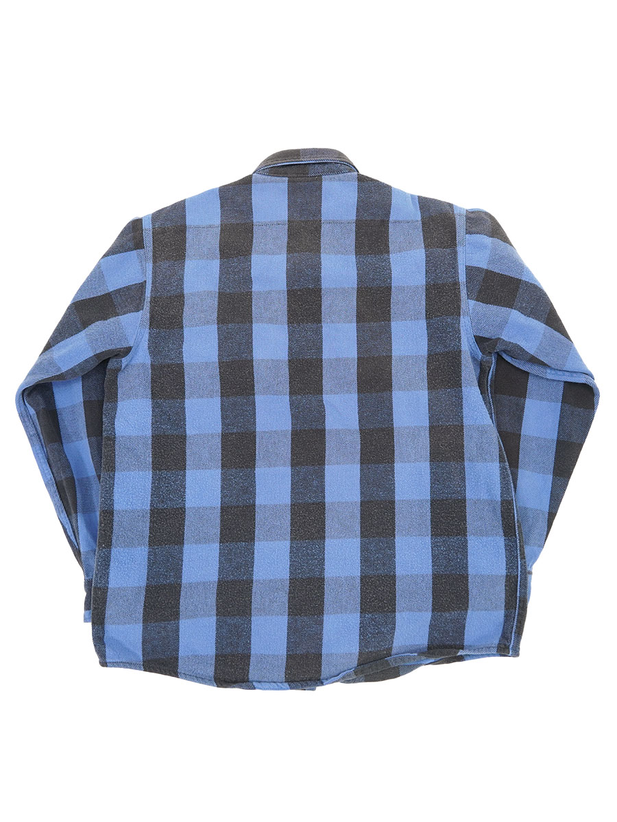 90s DEER CREEKフェード　青黒ブロックチェック　フランネル シャツ 90s DEER CREEKフェード 青黒ブロックチェック フランネル シャツ 古着