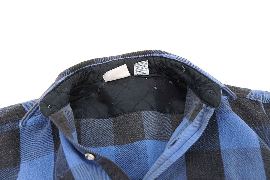 90s DEER CREEKフェード　青黒ブロックチェック　フランネル シャツ 90s DEER CREEKフェード 青黒ブロックチェック フランネル シャツ 古着