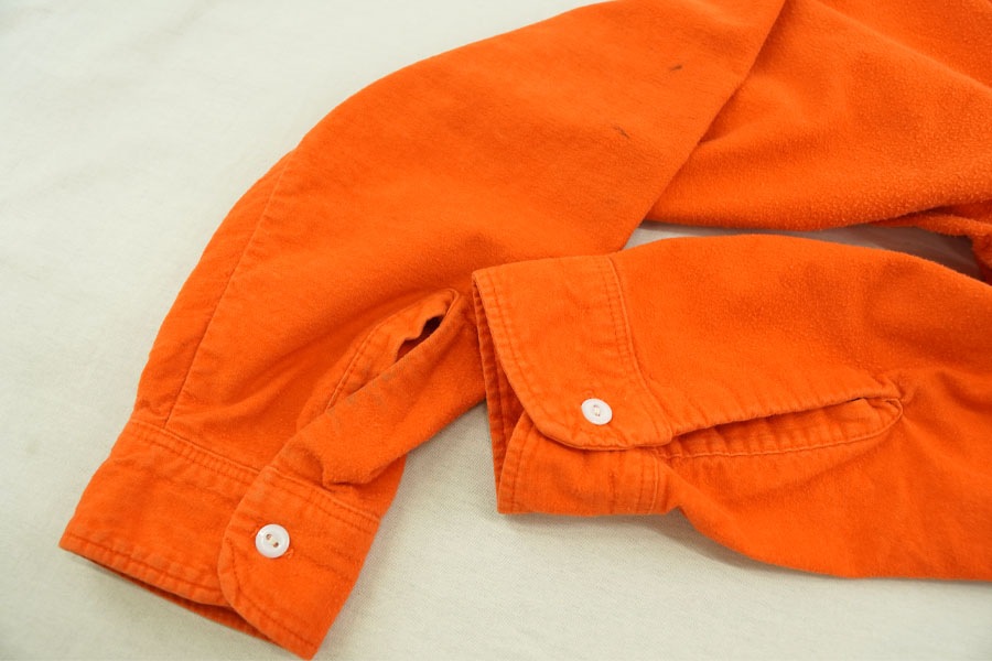 70's 単色タグ BIG MAC オレンジ フランネルシャツ 表記(XL TALL