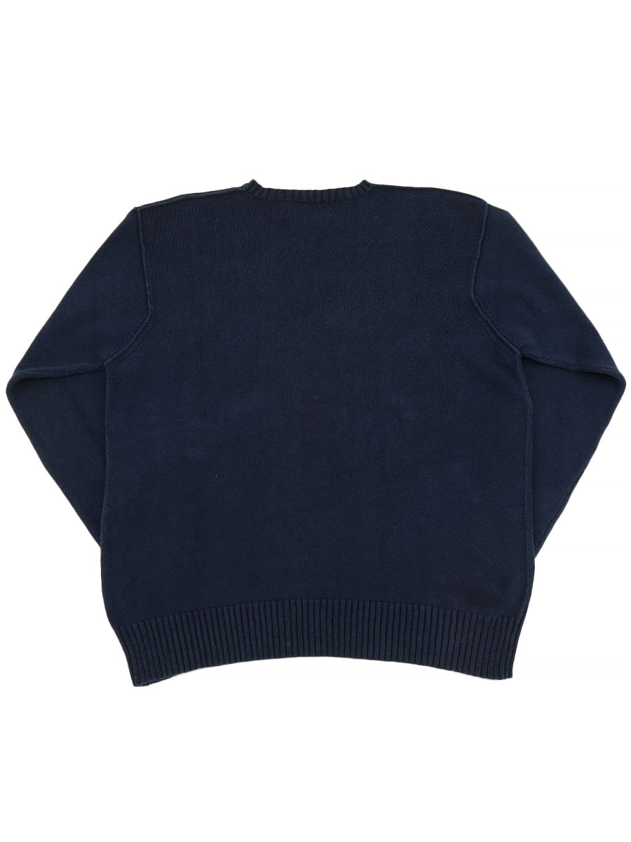 90's POLO SPORT ''US 67'' 100%コットンニット ジップポケット 表記(L