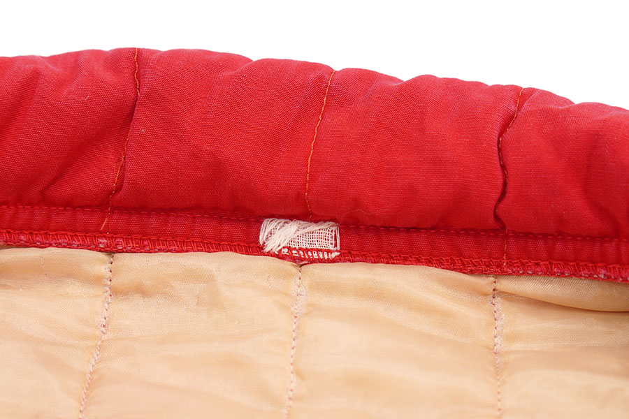 60's COTTON QUILTING JACKET RED (APPROX.LARGE)