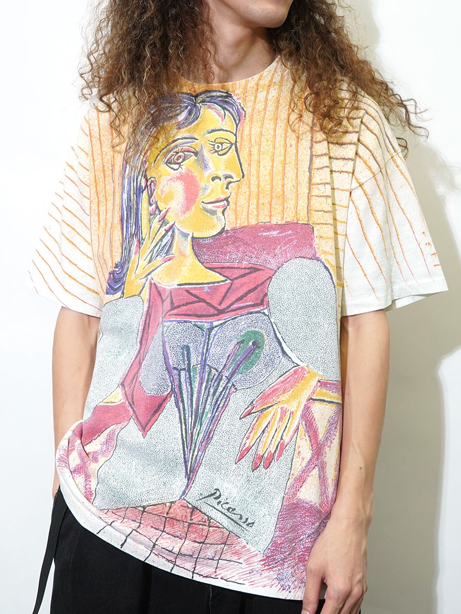 90’S★パブロ・ピカソ★髪を整える女★壁掛け★ビンテージ★アート★ドラ・マール 90's Picasso パブロ・ピカソ ''ドラ・マールの肖像'' オールオーバー
