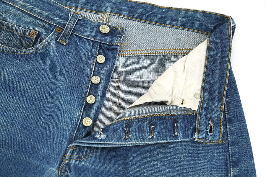 80's LEVI'S 501 66 CHAIN STITCH (SIZE.W33 L33)