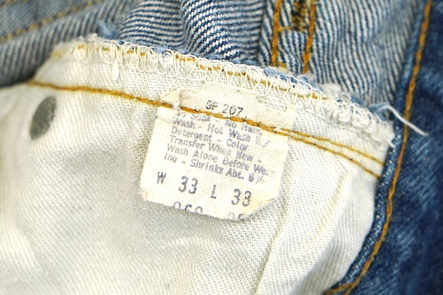 80's LEVI'S 501 66 CHAIN STITCH (SIZE.W33 L33)
