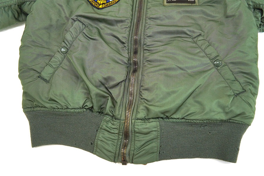 65 U.S.AIR FORCE MA-1 MIL-J-8279D フライトジャケット 表記