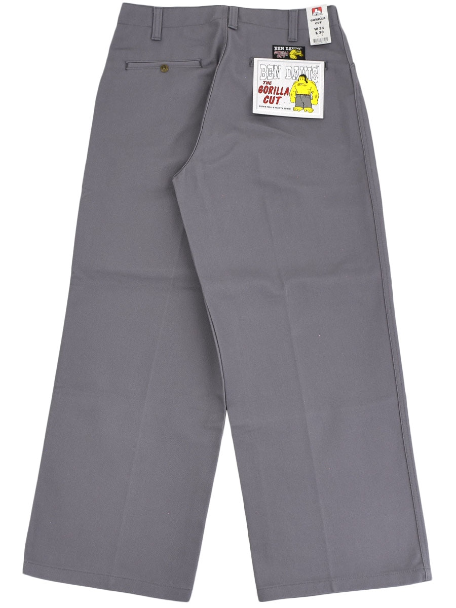 t*g様 BEN DAVIS GORILLA CUT ワークパンツ グレー Gorilla Cut Pants - Light Grey