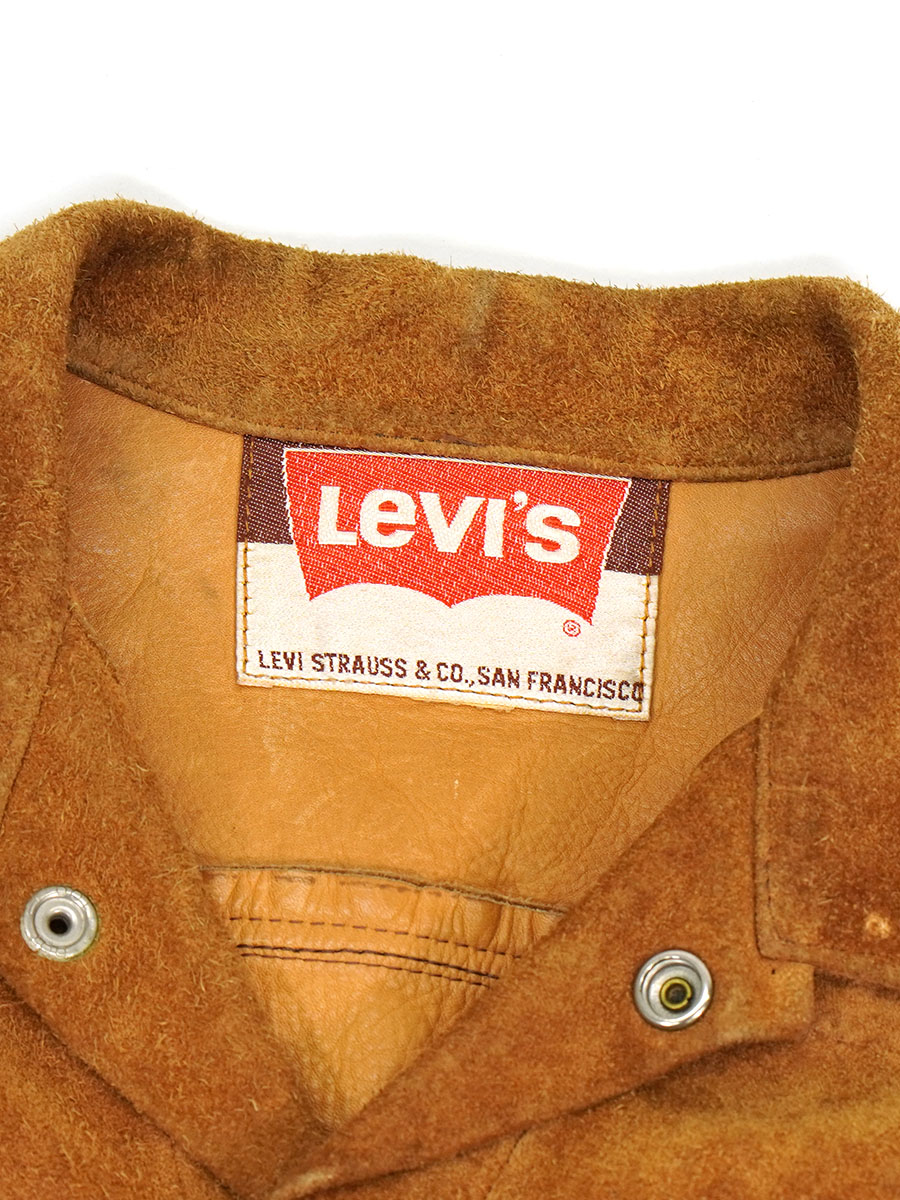70's Levi's BIG-E 3rd型 スエードジャケット ブラウン 実寸(38位