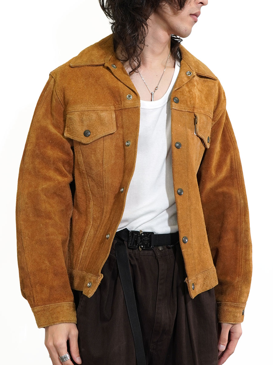 70's Levi's BIG-E 3rd型 スエードジャケット ブラウン 実寸(38位