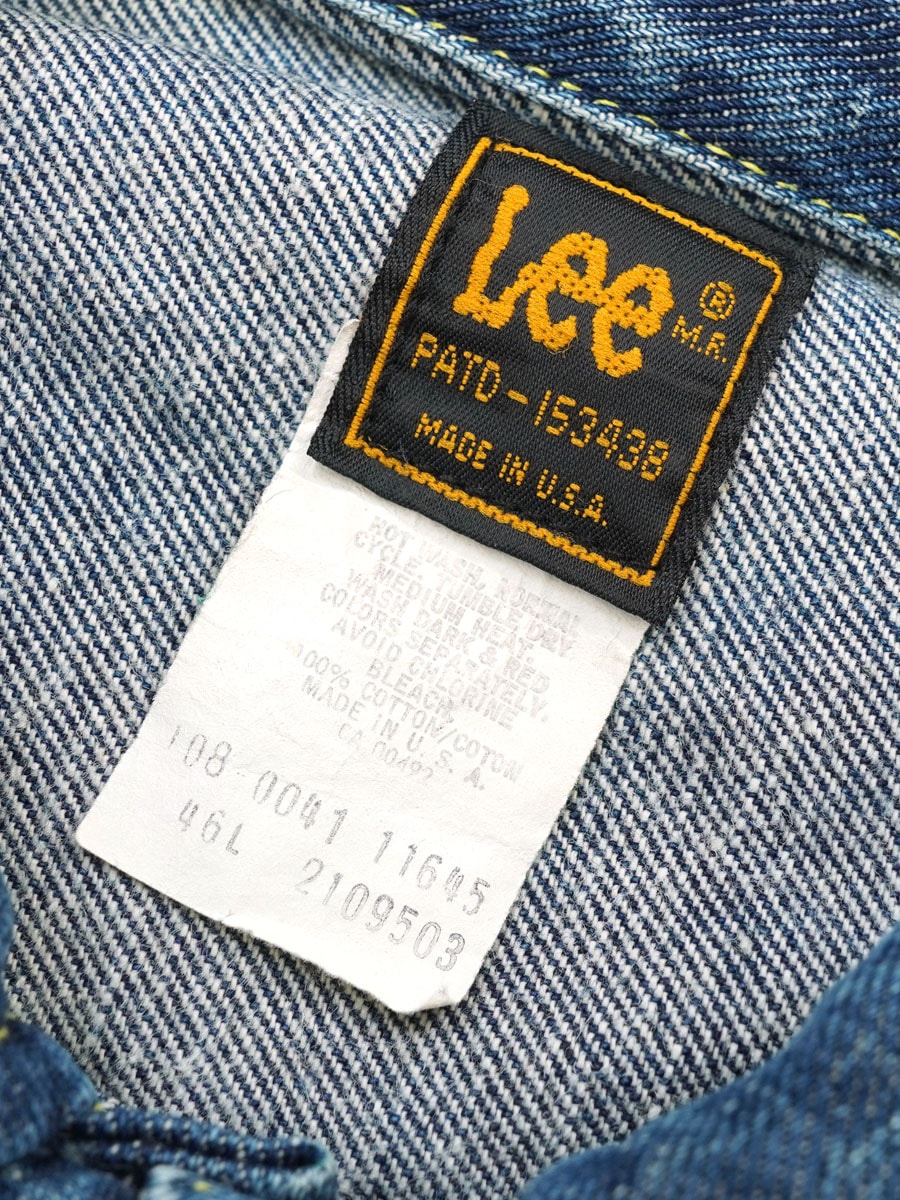 Lee デニムジャケット Mサイズ ☆ 80's Lee 108-0041 TEREX×GM デニムジャケット 良雰囲気 表記(46L