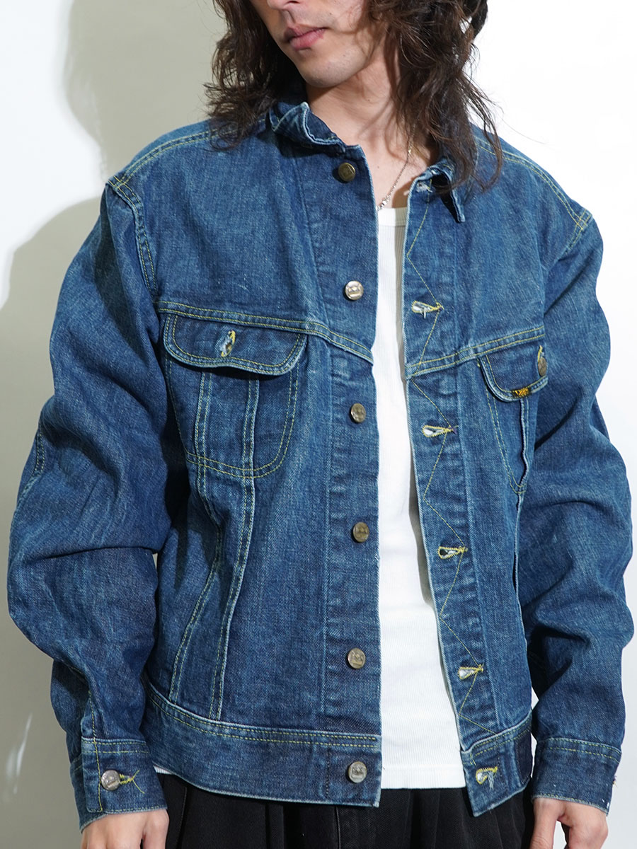 Lee デニムジャケット Mサイズ ☆ 80's Lee 108-0041 TEREX×GM デニムジャケット 良雰囲気 表記(46L