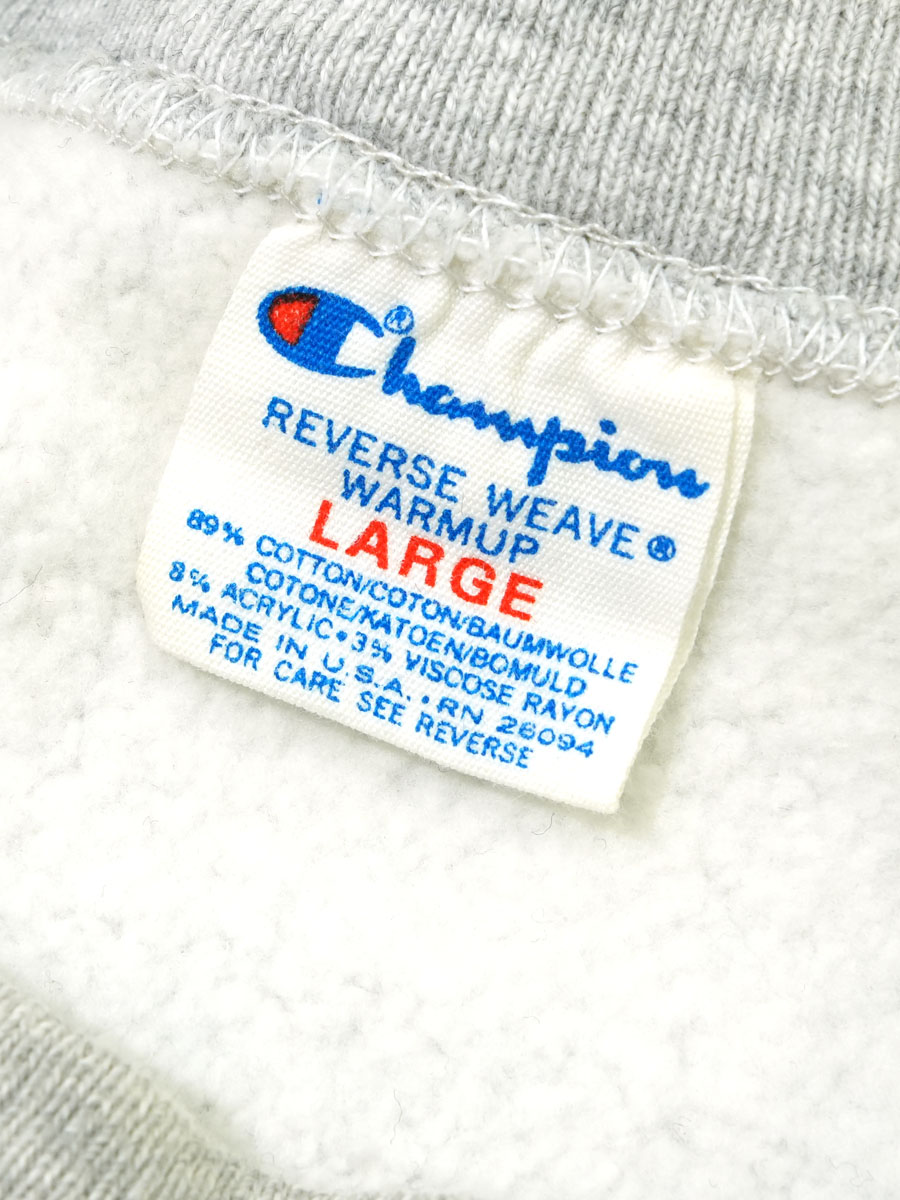 80's プリントタグ チャンピオンRW ''YALE'' 半袖 表記(L)