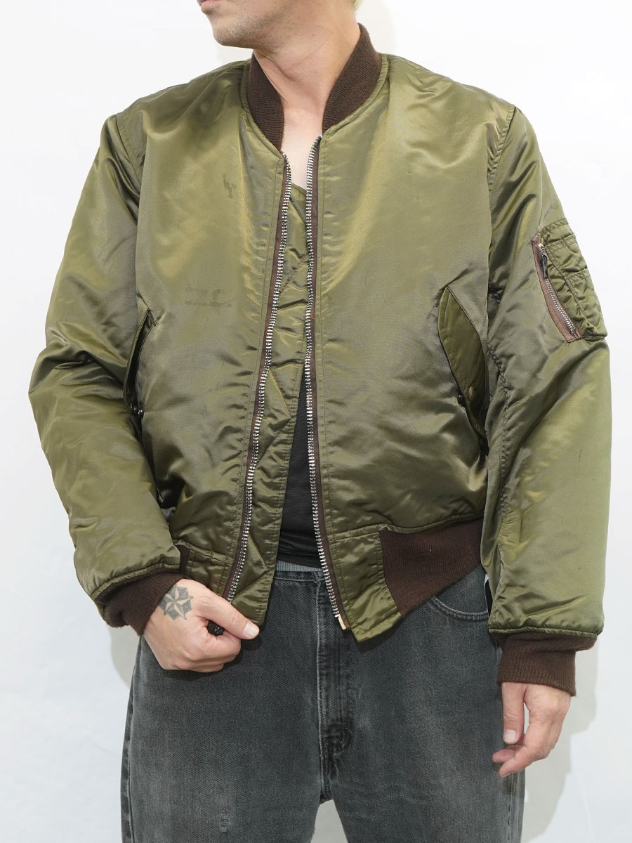 USA製 CORINTH MFG. CO. MA-1 フライトジャケット ブラウン 表記(M