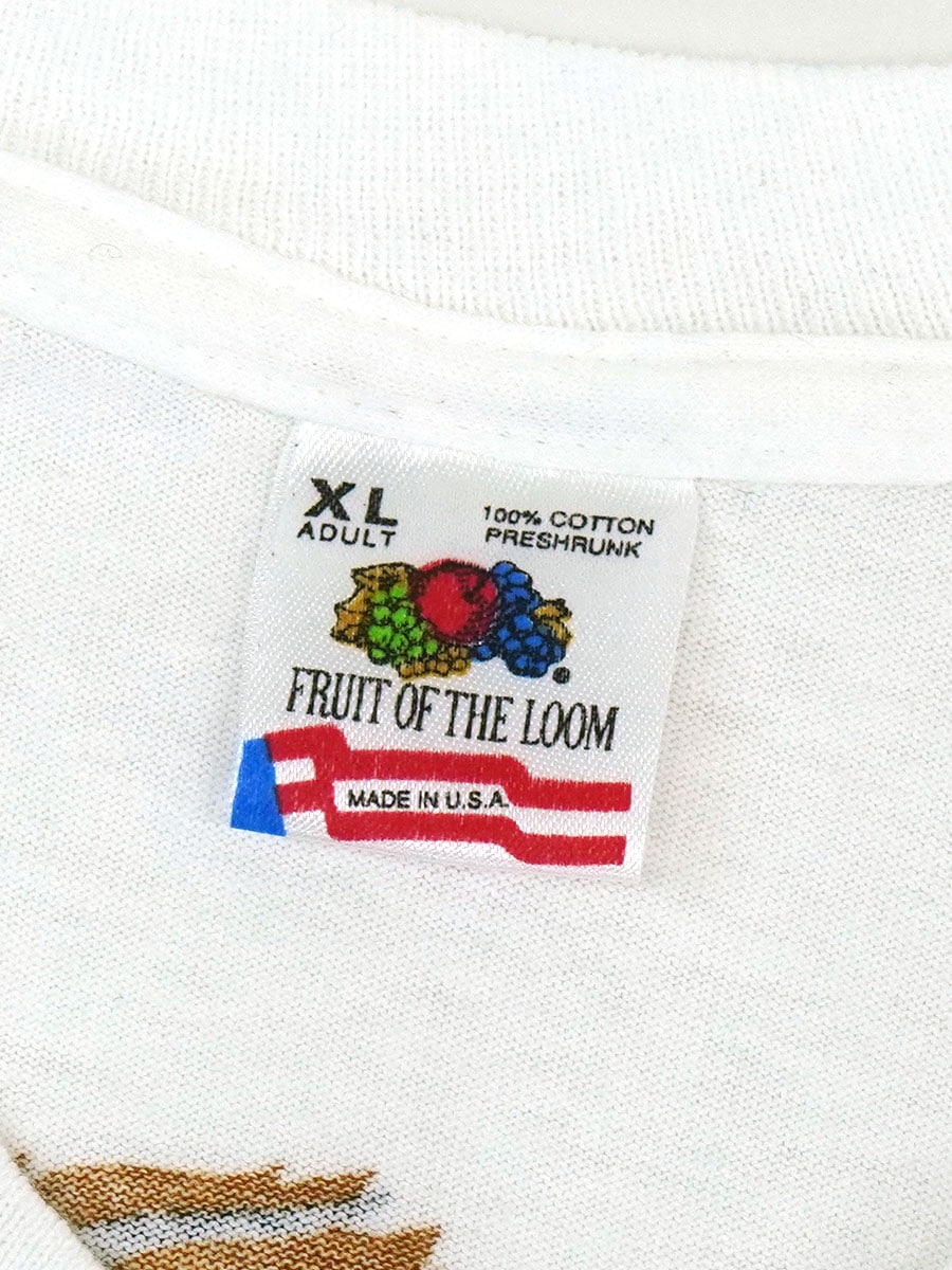 90'S FRUIT OF THE LOOM ''MARLBORO WILD WEST'' POCKET T SHIRT WHITE (SIZE.X LARGE) MADE IN USA